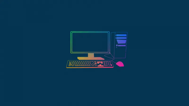 Computer Desktop Minimalism Wallpaper