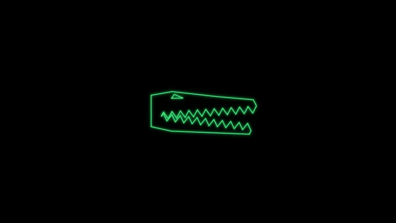 Crocodile Minimalist Wallpaper