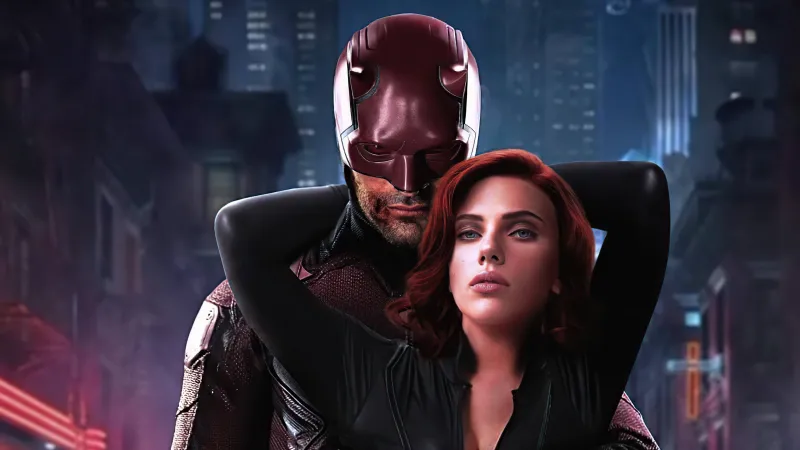 Daredevil And Black Widow 4k Wallpaper