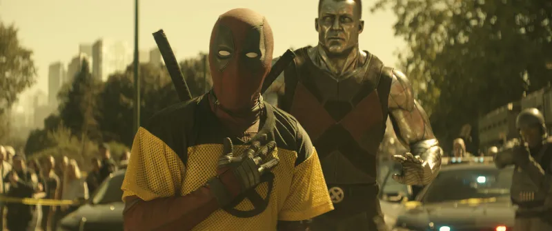 Deadpool And Colossus In Deadpool 2 Wallpaper