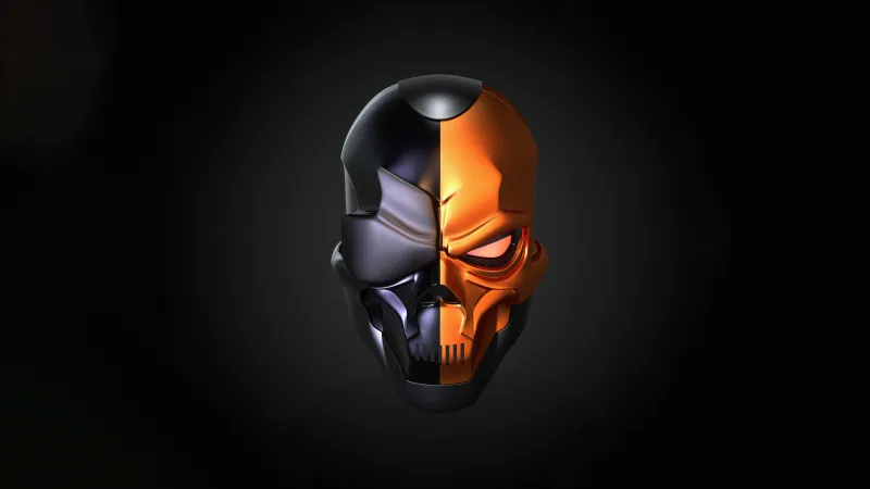 Deathstroke Skull Helmet 5k Wallpaper