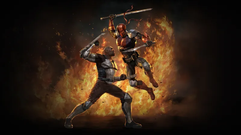 Deathstroke Vs Bronze Tiger 5k Wallpaper