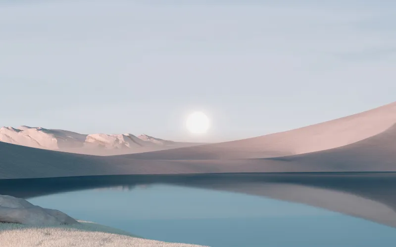 Dunes Minimal Windows 11 Wallpaper