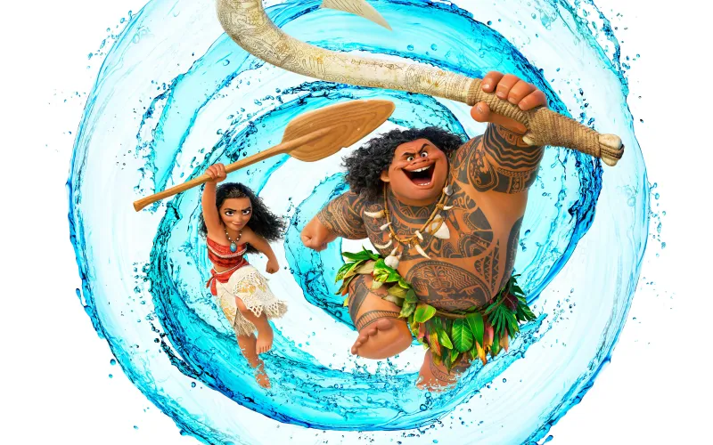 Dwayne Johnson As Maui Moana Wallpaper