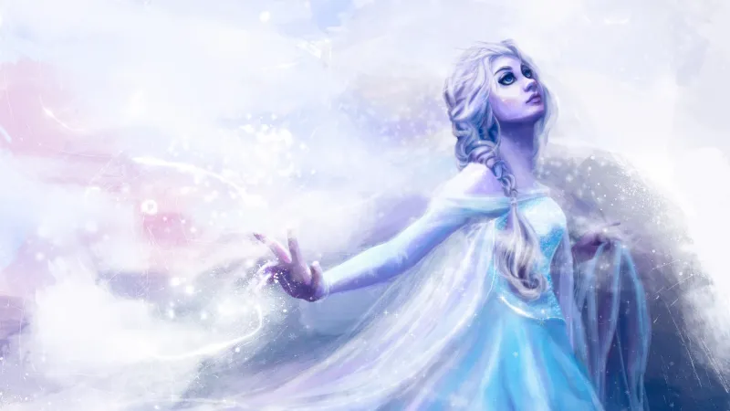 Elsa Frozen Art Wallpaper