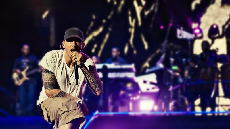 Eminem On Stage Wallpaper