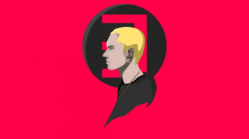 Eminem Red Minimal 4k Wallpaper