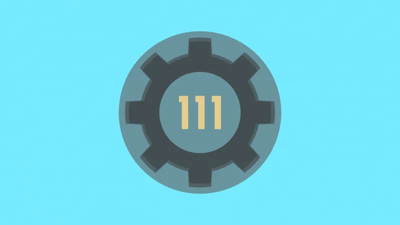 Fallout 3 Vault 111 Minimal 5k Wallpaper