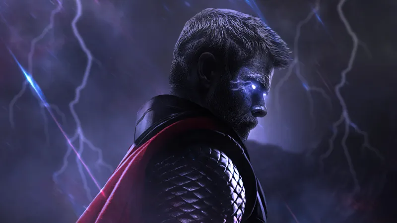 Glowing Eyes Thor 4k Wallpaper