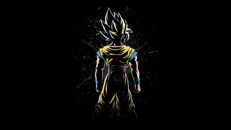 Goku Back Wallpaper