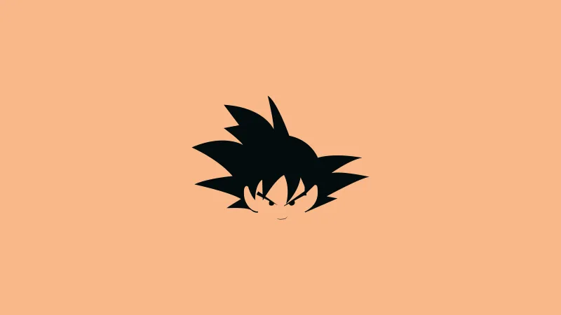 Goku Flat Minimal 8k Wallpaper