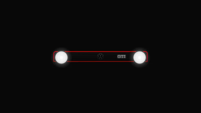 Golf Gti Minimal Dark 5k Wallpaper