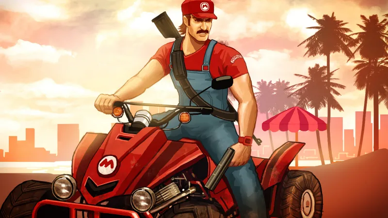 Grand Theft Auto Mario Kat Wallpaper