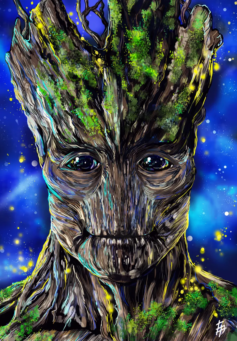 Groot Artwork Wallpaper