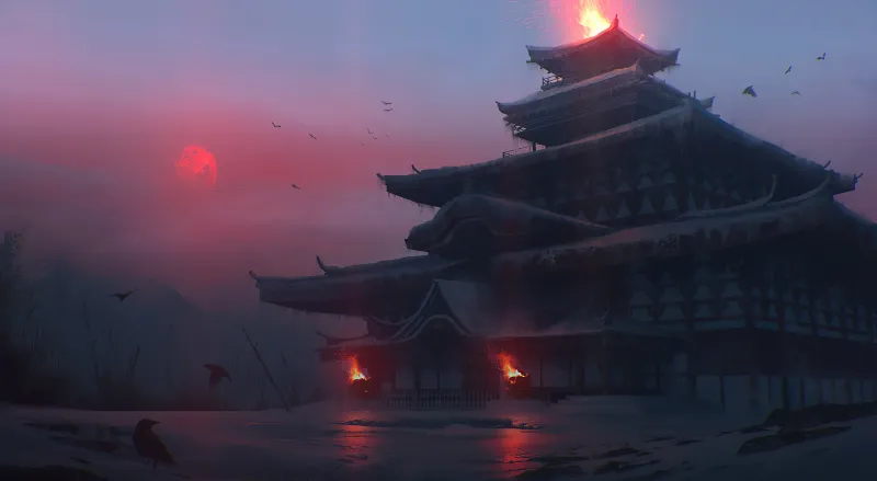 Japan Temple 4k Wallpaper