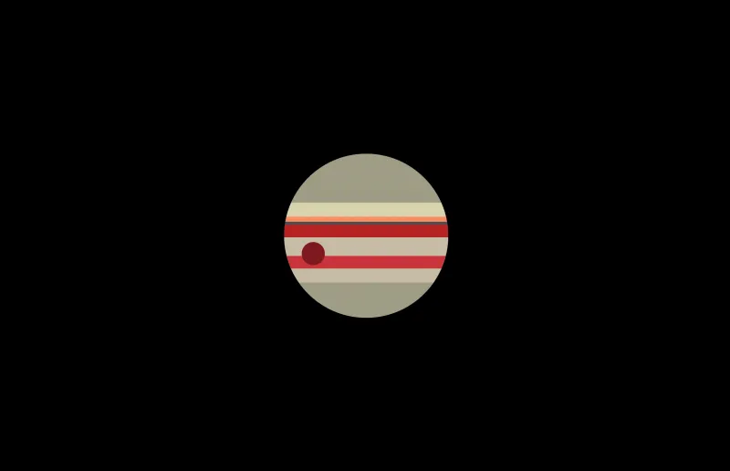 Jupiter Minimal Art Wallpaper