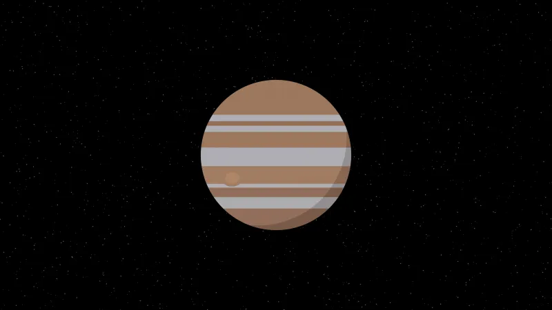 Jupiter Planet Minimalism 4k Wallpaper