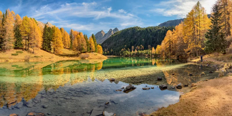 Lai Da Palpuogna Lake In Switzerland 5k Wallpaper