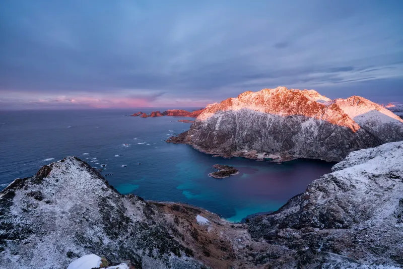 Lofoten Crag Norway 5k Wallpaper