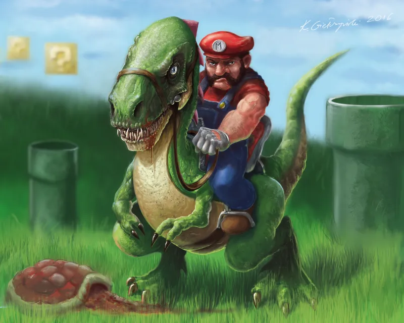 Mario And Yoshi Wallpaper