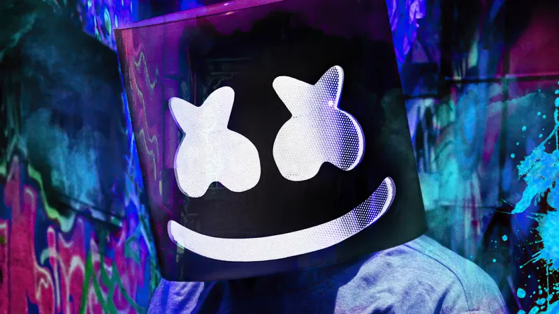 Marshmello Mask 2021 4k Wallpaper