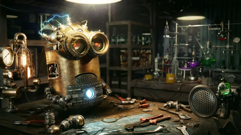 Minions Robot Steampunk Wallpaper