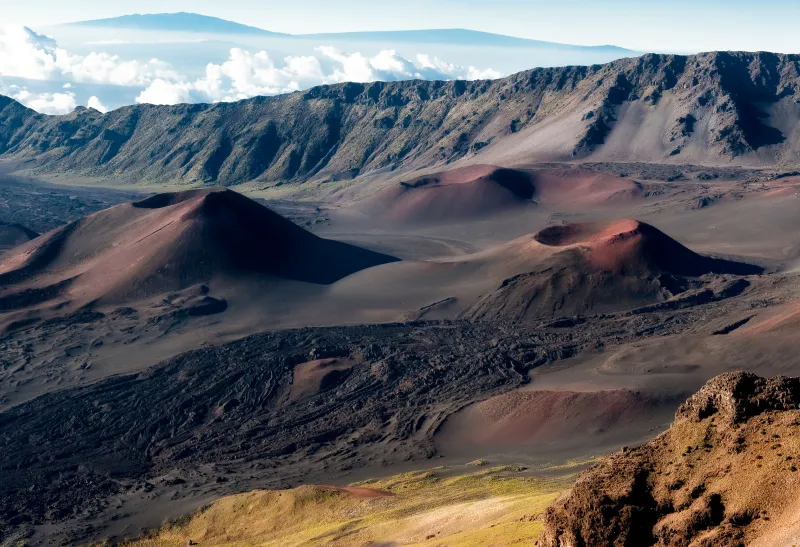 Mountain Ridge Volcanic Rocks 4k Wallpaper