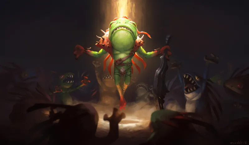 Murloc Warleader Is Coming 4k Wallpaper