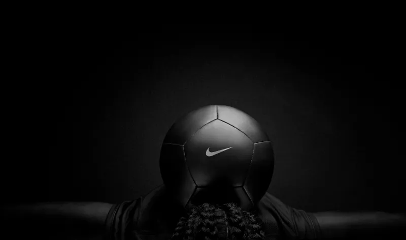 Nike Black Play Football Wallpaper