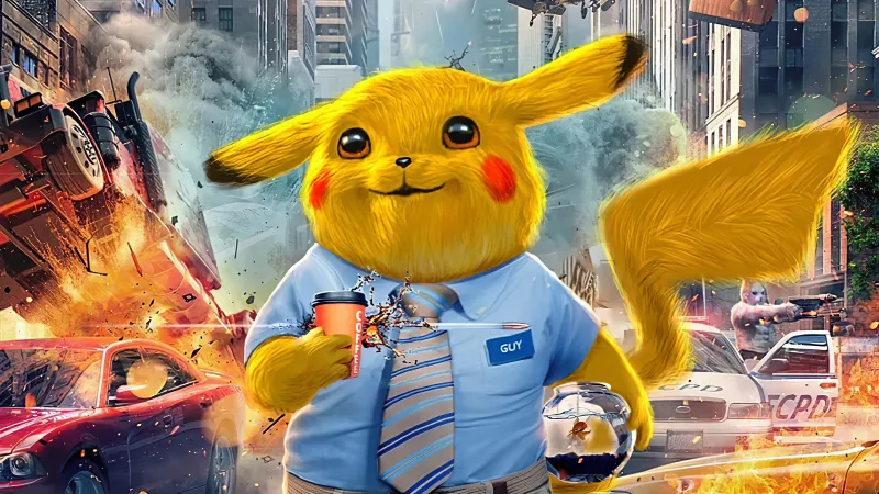 Pikachu Free Guy Wallpaper