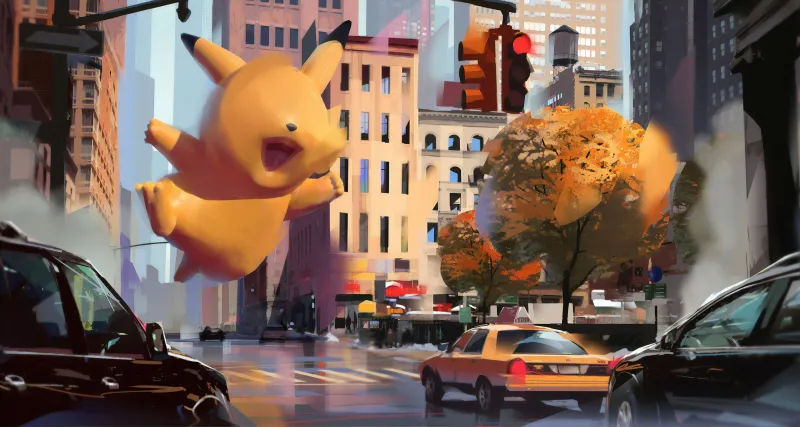 Pikachu In City Wallpaper