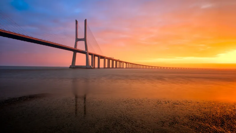 Portugal Lisbon 25 De Abril Bridge Wallpaper