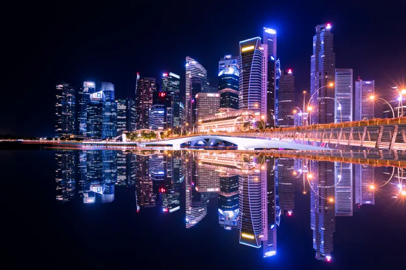 Singapore City Skyline 5k Wallpaper