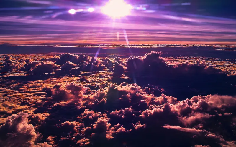 Sky Clouds Sun 4k Wallpaper