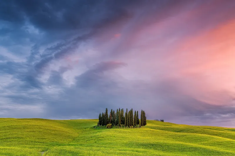 Tuscany Field In Italy Wallpaper