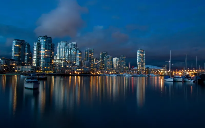 Vancouver Dusk Time Wallpaper