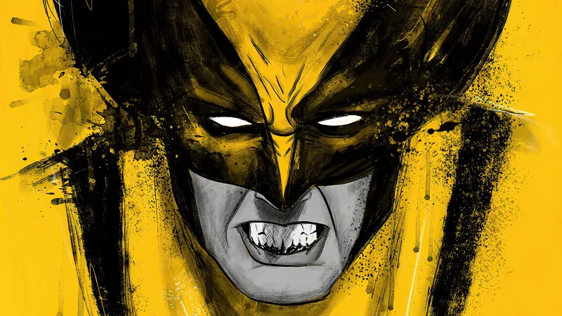 Wolverine Yellow Art 4k Wallpaper