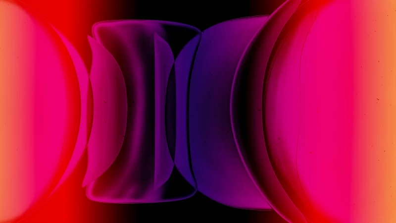 Red Abstract New Shapes 4K HD Wallpaper