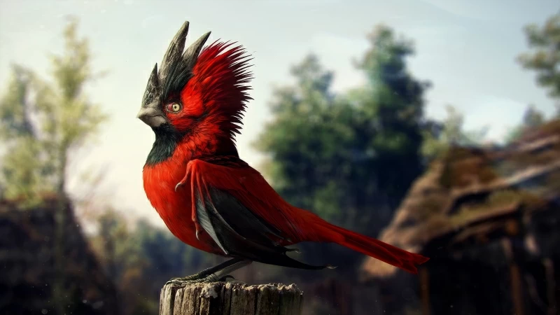 Cgi Bird 4K 5K HD Wallpaper