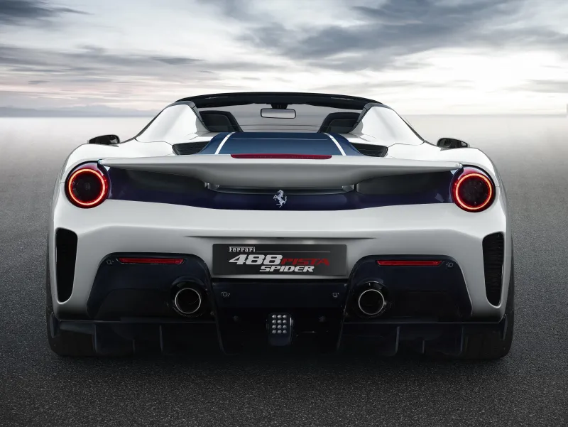 2018 Ferrari 488 Pista Spider Rear Wallpaper