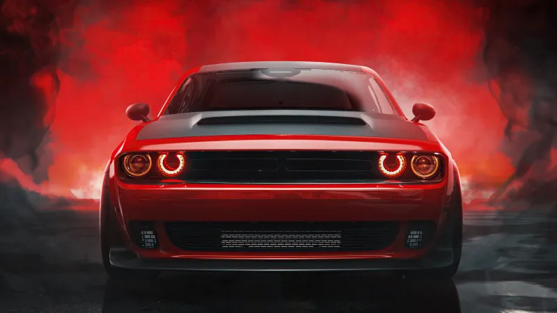 2021 Dodge Challenger Muscle Car Wallpaper