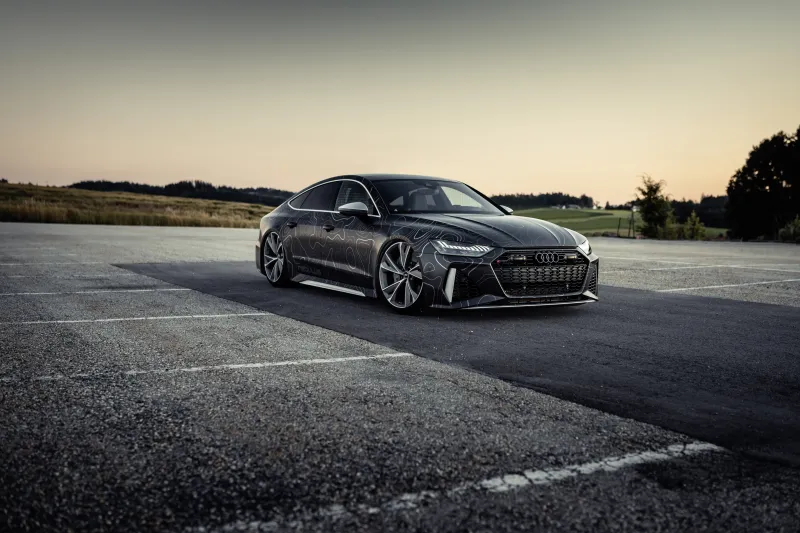 8k Black Box Richter Audi RS 7 Sportback Wallpaper