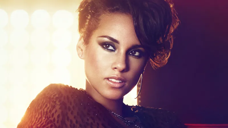 Alicia Keys 4k Wallpaper