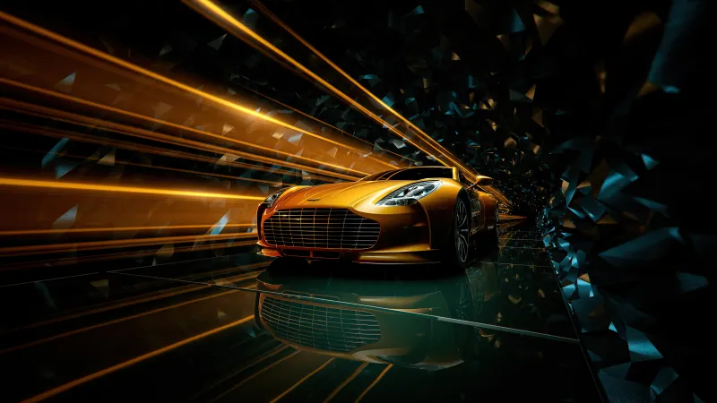 Aston Martin The Golden Ride 4k Wallpaper