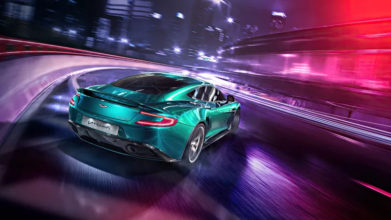 AstonMartin Vanquish Drifting 4k Wallpaper