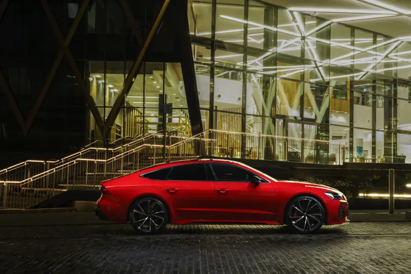 Audi RS7 Sportback Red 5k Wallpaper