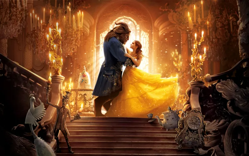 Beauty And The Beast 8k Wallpaper