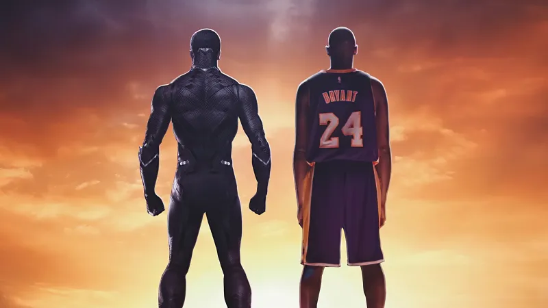 Black Panther And Kobe Bryant Wallpaper