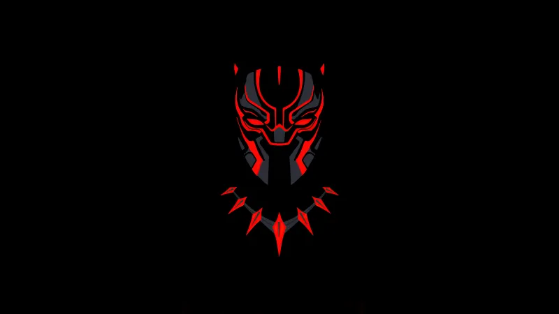 Black Panther Minimal Dark 5k Wallpaper