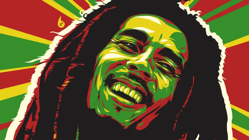 Bob Marley Abstract 4k Wallpaper